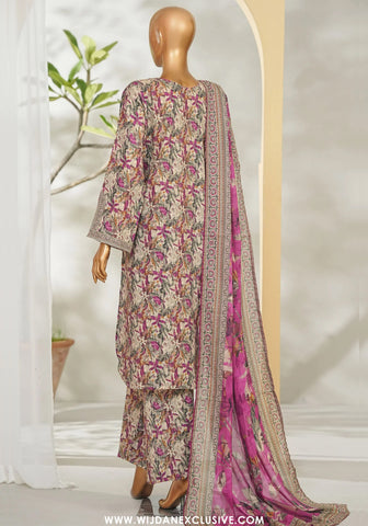 Bin Saeed Stitched Exclusive Printed Lawn Vol-I Collection - 2026 BSE-06-PURPLE