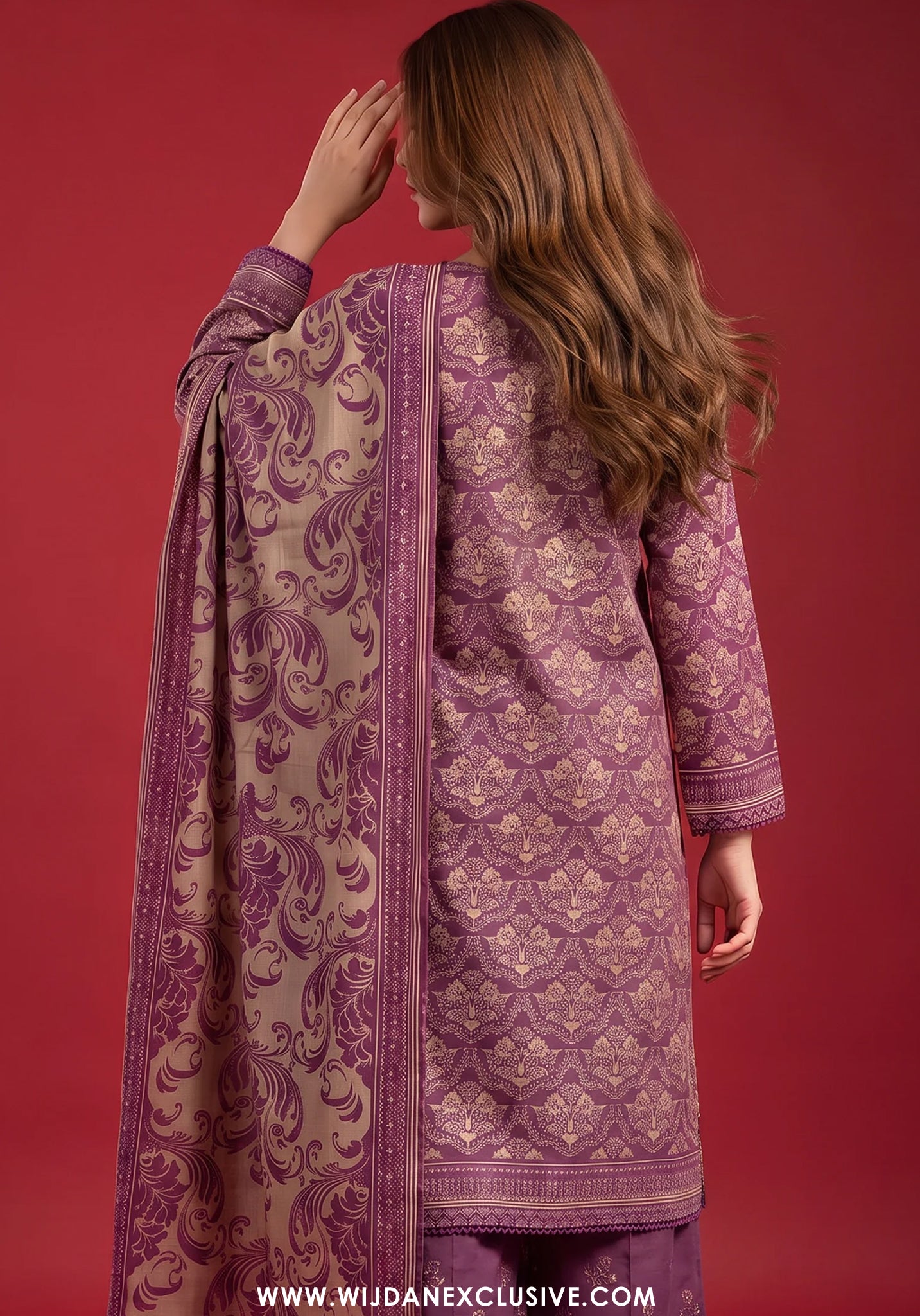 Rang E Bahar by Amna Khadija | Stitched Embroidered Lawn Collection - 2026 (D-04)
