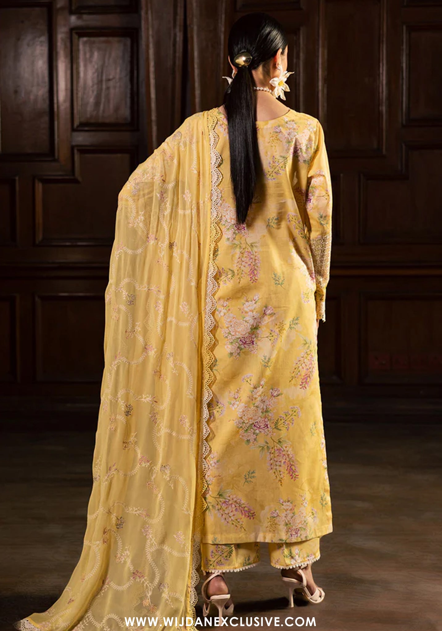 Nureh Maya Unstitched Embroidered Printed Lawn Collection - 2026 (NS-168)