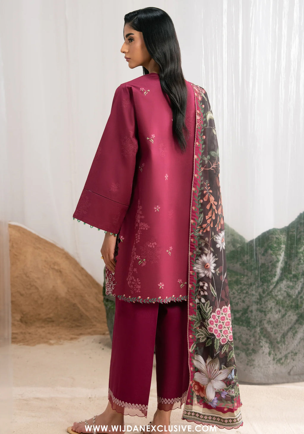 Nysa by Seran | Unstitched Printed & Embroidered Cambric Collection'26 (RUELLE)