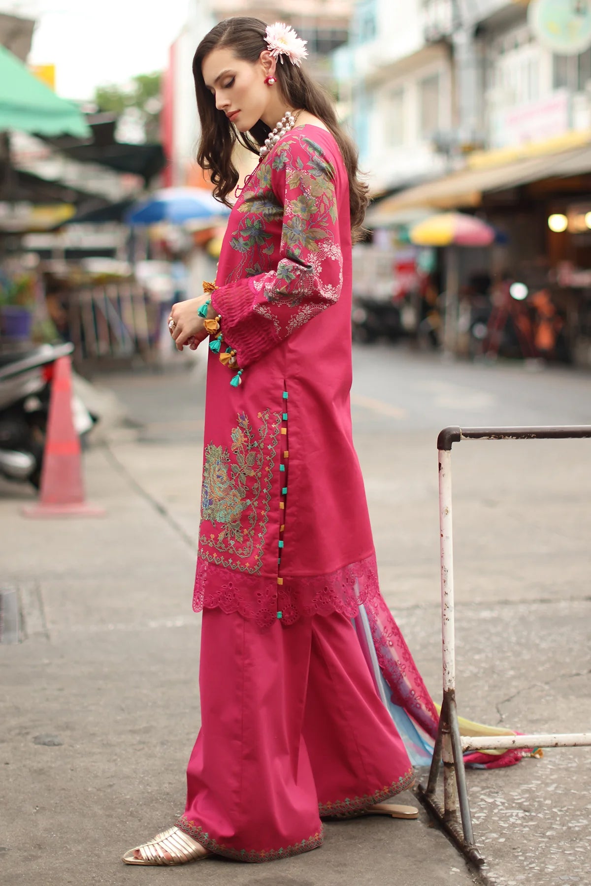 Charizma Signature Unstitched Embroidered Lawn Vol-01 Collection - 2026 (CS6-04)