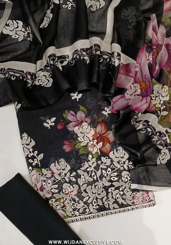 Naskani Embroidered Unstitched Lawn Vol-01 Collection - 2026 D-04