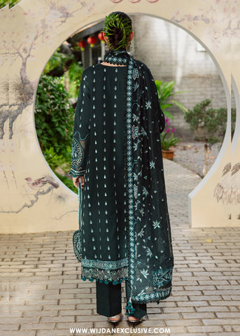 Lovella by Marjjan | Unstitched Embroidered Viscose Collection - 2025 MEV-45 B (GREEN)