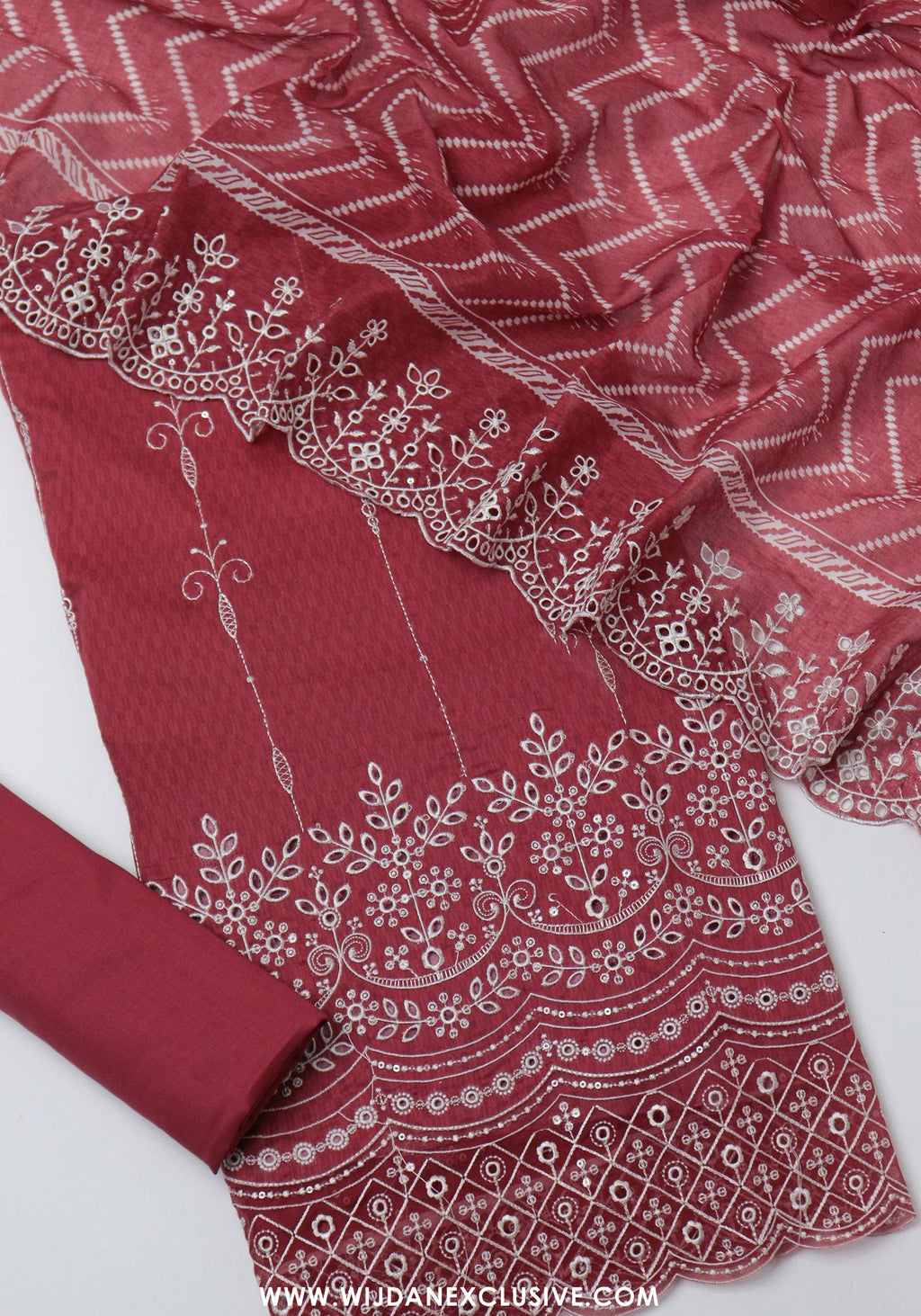 Bin Saeed Unstitched Embroidered Cambric Lawn Collection - 2026 (D-04)