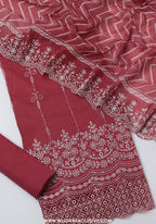 Bin Saeed Unstitched Embroidered Cambric Lawn Collection - 2026 (D-04)