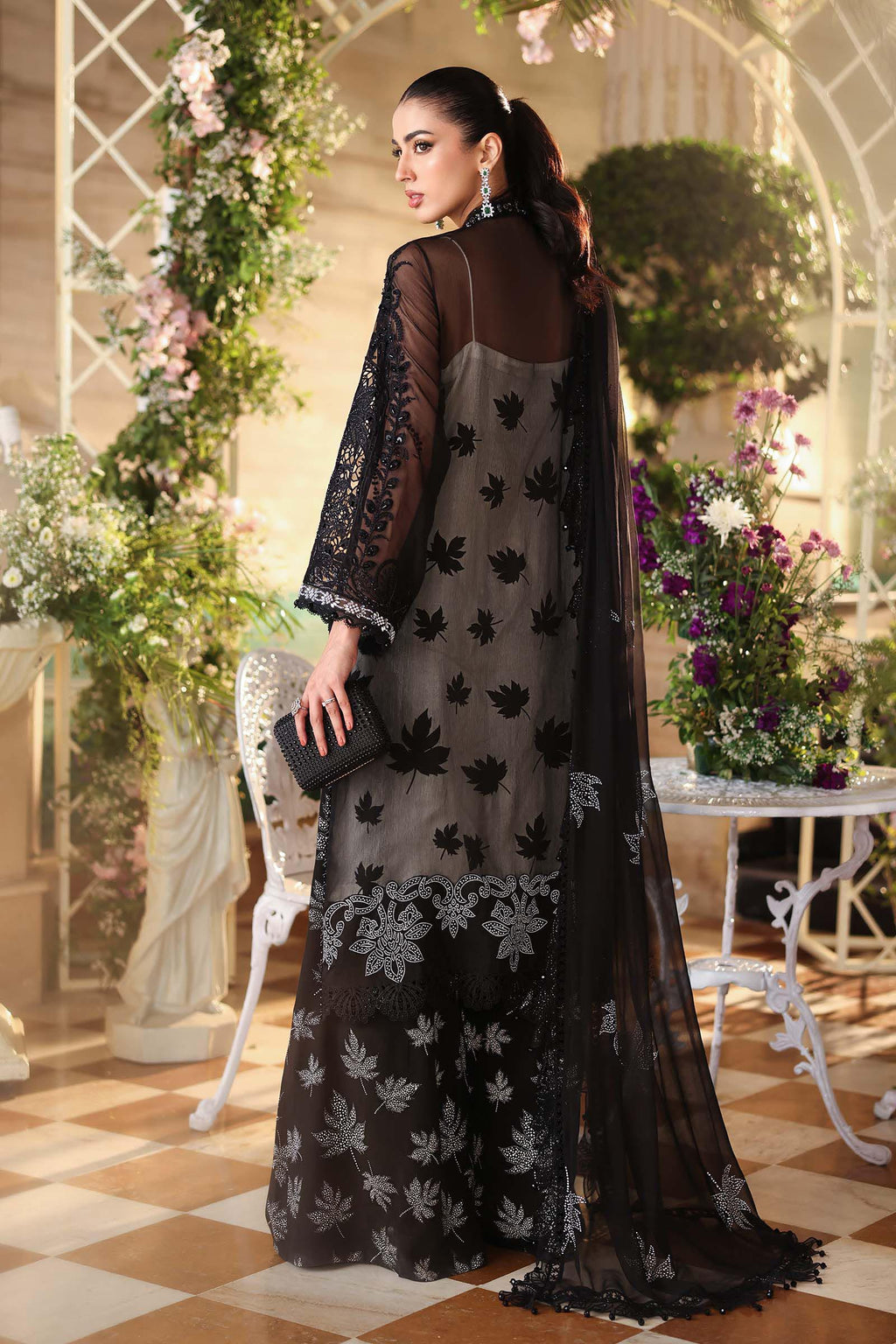 Tea Affair by Maria.B | Unstitched Formal Embroidered Chiffon Collection - 2026 (D-01)
