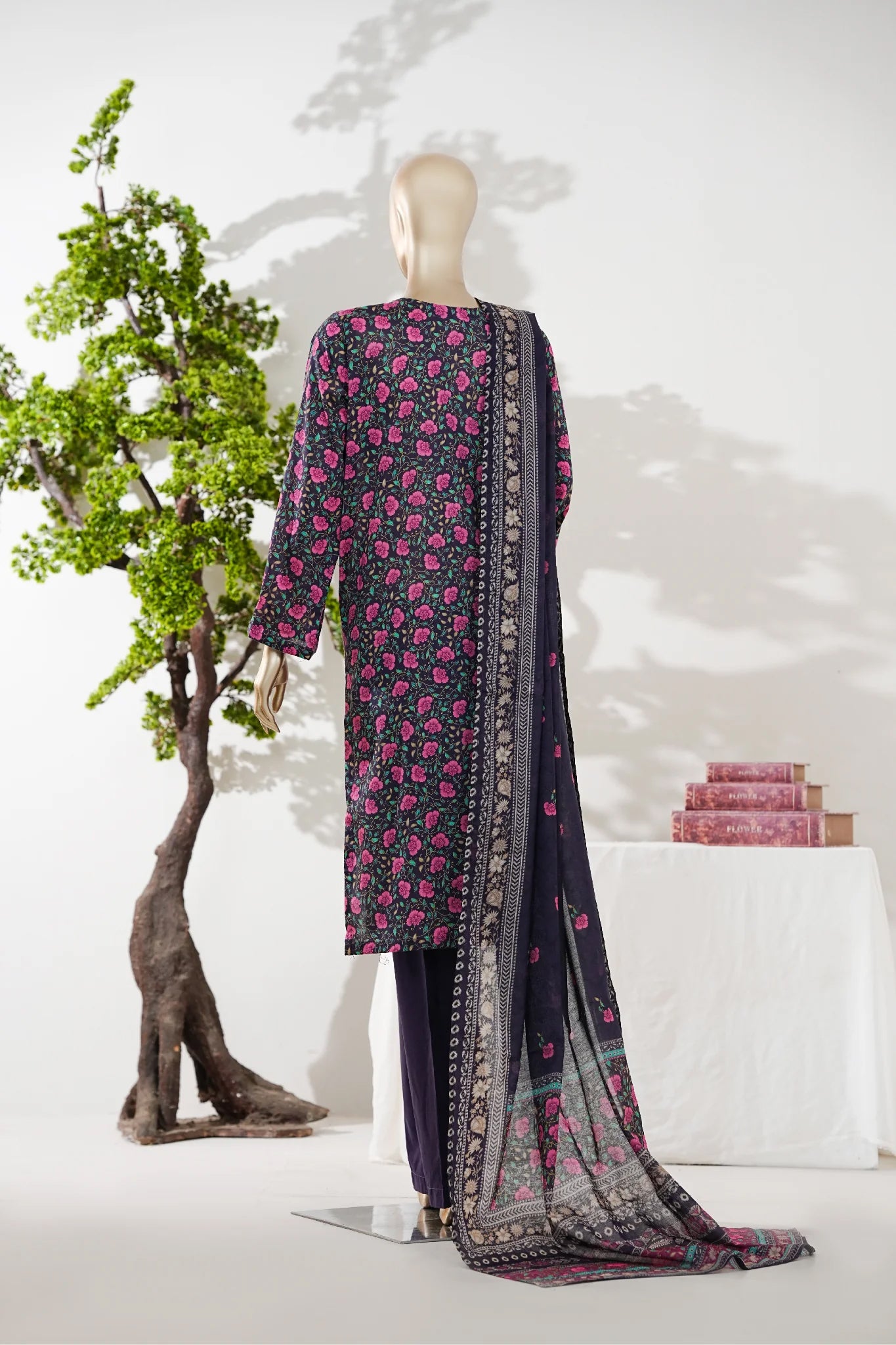 Bin Saeed Stitched Exclusive Printed Lawn Vol-06 Collection - 2026 (D-04)