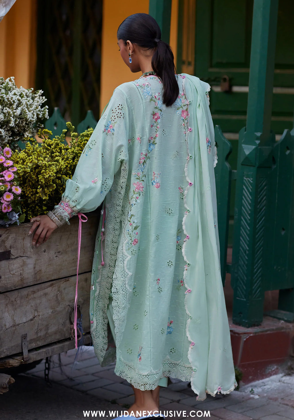 Wildflower by Zaha | Unstitched Festive Lawn Collection - 2026 (JADE VINE REVERIE)