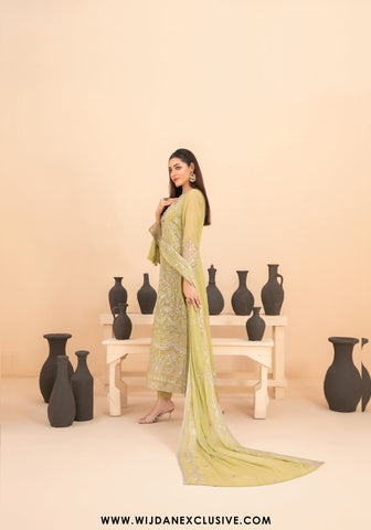 Saiyaara by Tawakkal | Semi-Stitched Fancy Embroidered Chiffon Collection - 2025 D-4228