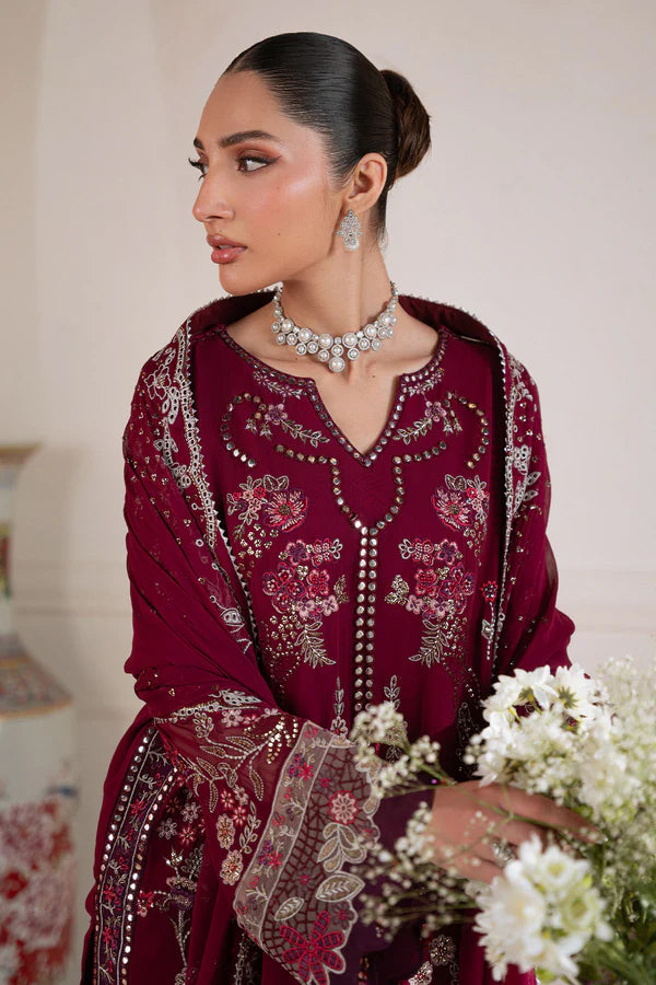Amaya by Nureh  | Unstitched Embroidered Luxury Formal Chiffon Collection - 2026 (AM-40)