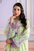 Zellburry Unstitched 3pc Printed & Embroidered Lawn Collection - 2026 (WUS- 0506)