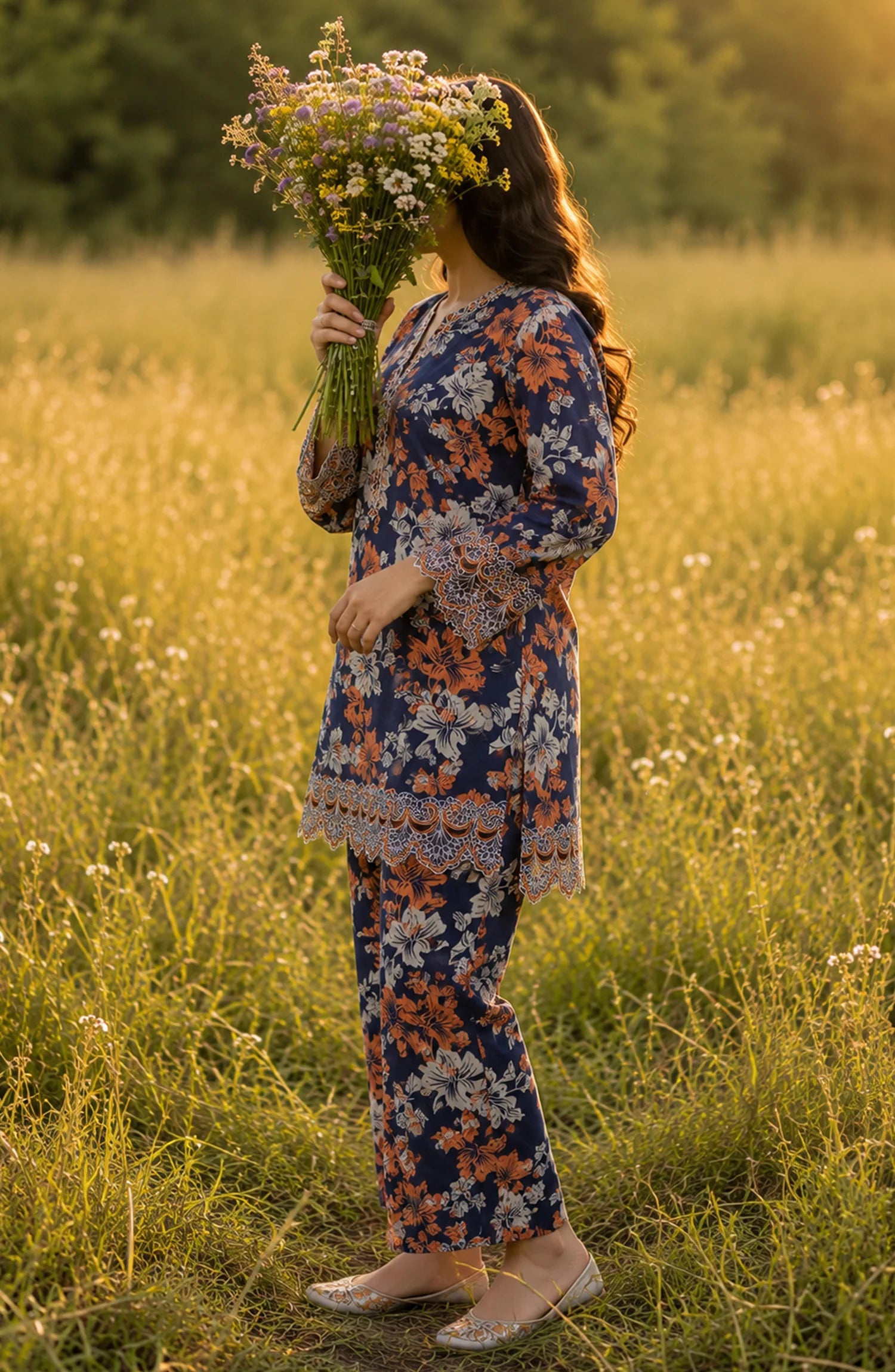 Summer Essentials by Amna khadija | 2pc Emb Co-ords Set Collection'26 (D-04)