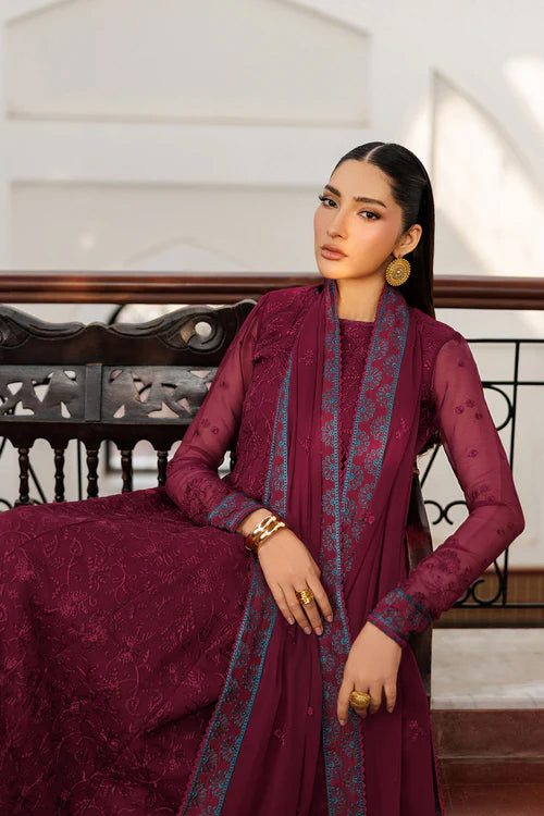 Nourah by Zarif | Unstitched Embroidered Formal Collection - 2026 (MAHAL)