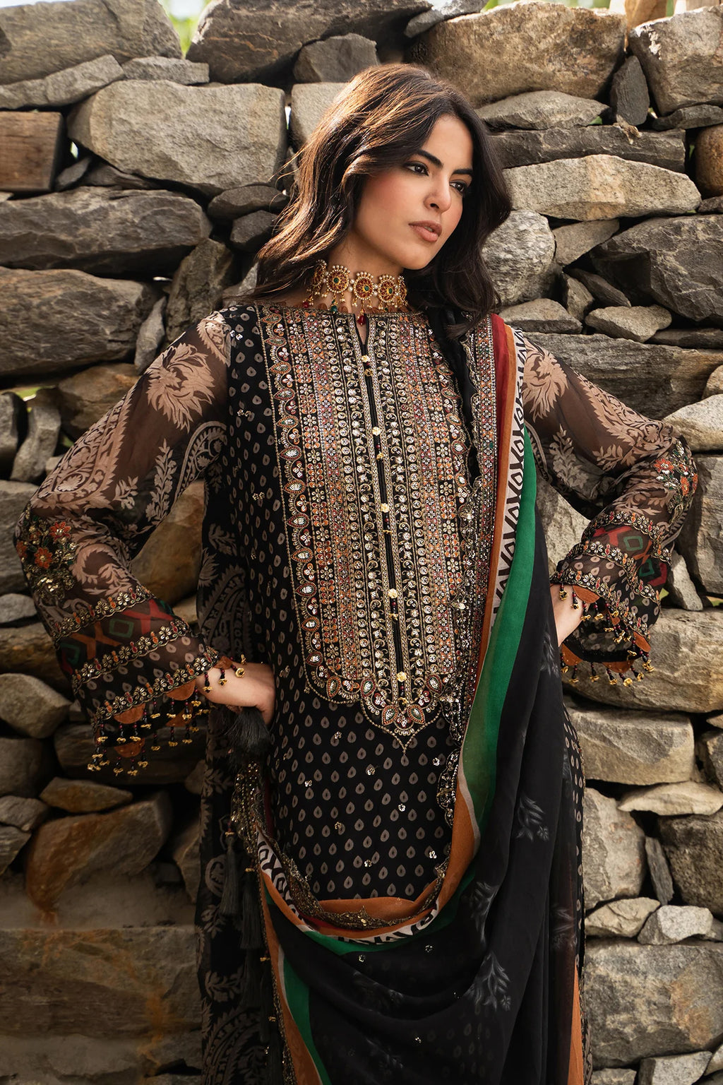 Vasal by Charizma | Unstitched Embroidered Luxury Formal Chiffon Collection'26 (VSLW6-15)