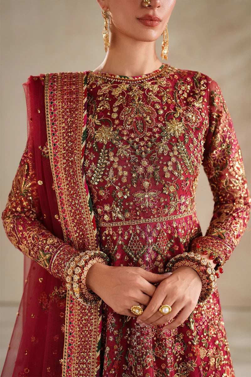 Baroque Unstitched Embroidered Chiffon Silk Collection UF-4370