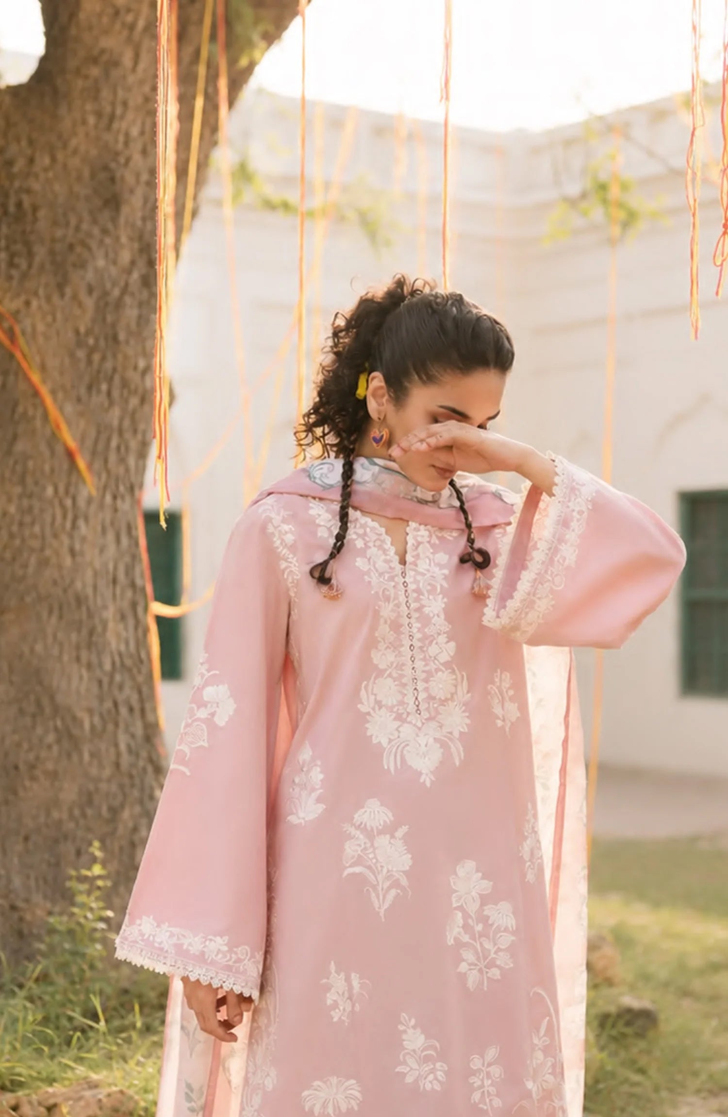 Casual Lite Her Stitched Embroidered Summer Cotton Lawn Collection - 2026 (D-04)