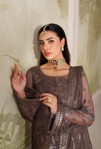 Zarif Zaneera Unstitched Printed & Embroidered Formals Collection - 2025 (MAHVEER)