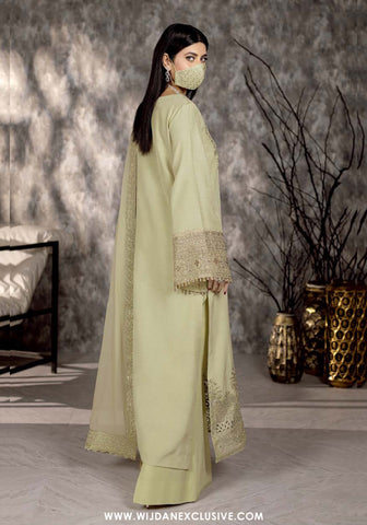 Safeera by Flossie | Unstitched Rawsilk Collection - 2025 SA-02 (LEMON)