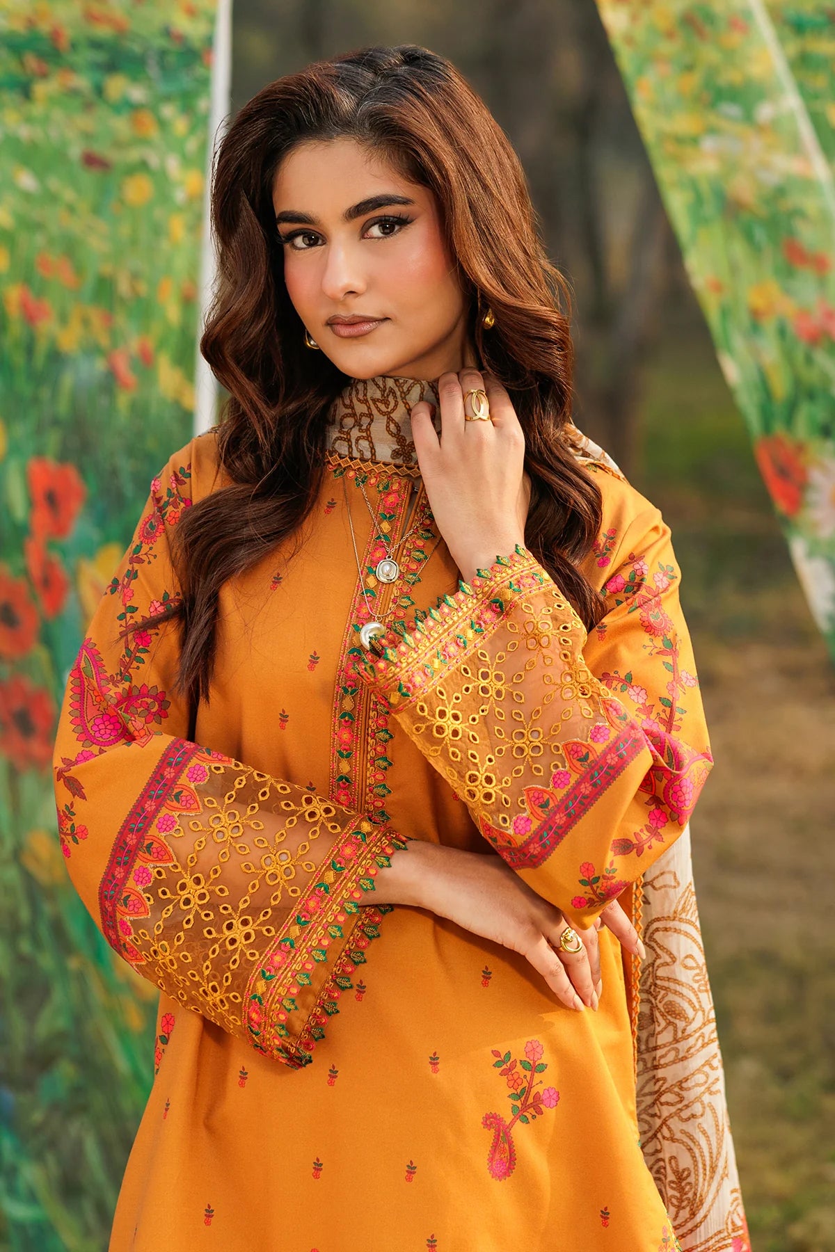 Combination by Charizma | Unstitched Embroidered Lawn Vol-II Collection - 2026 (CC6-14)