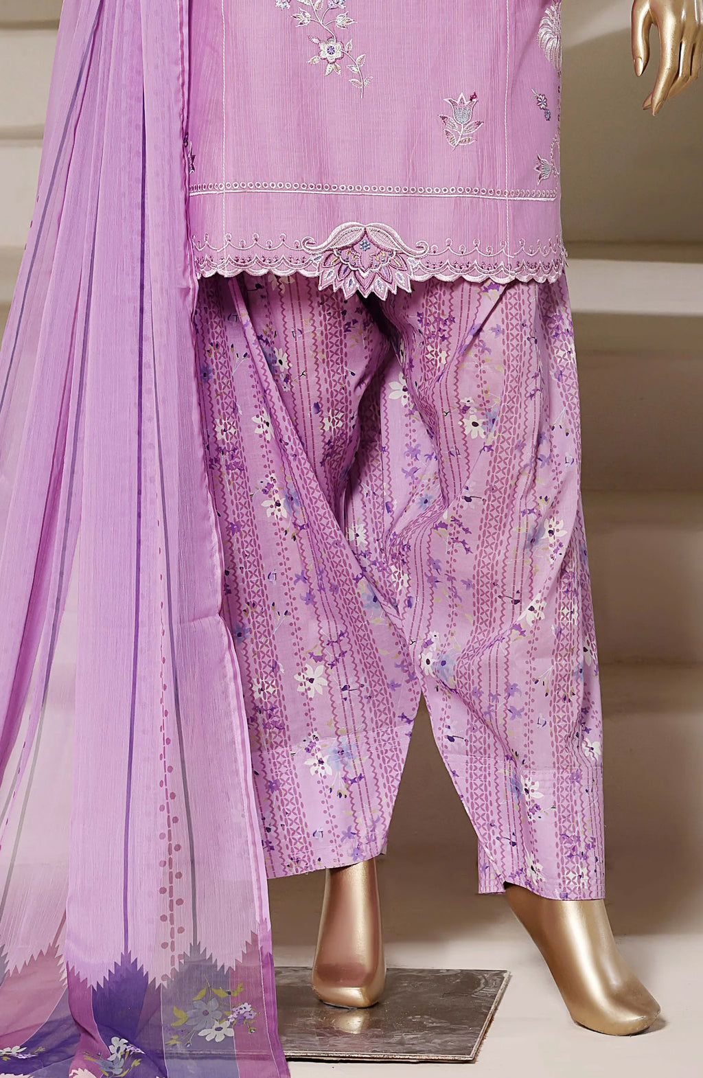 Eclair by Sadabahar | Stitched 3pc Embroidered Lawn Vol-02 Collection - 2026 (D-04)