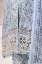 Sadabahar Stitched Festive Embroidered Viscose Collection - 2025 (SKY BLUE)