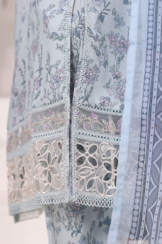 Sadabahar Stitched Festive Embroidered Viscose Collection - 2025 (SKY BLUE)