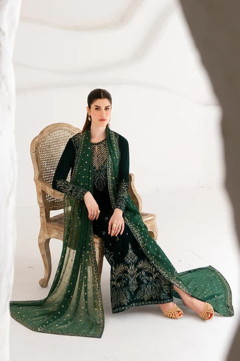 The Velvet Affair by Emaan Adeel | Unstitched Formal Embroidered Collection'26 (AMEROTTE)