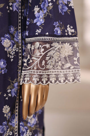 Sadabahar Signature Stitched Embroidered Khaddar Collection - 2025 (BLUE)