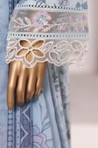 Sadabahar Stitched Festive Embroidered Viscose Collection - 2025 (SKY BLUE)