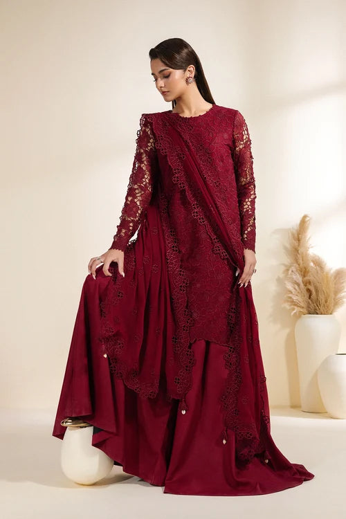 Meraki by Zarif | Unstitched Embroidered Chiffon Formal Collection - 2026 (ADAAB)
