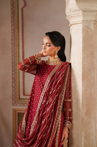 Falesia Unstitched Hand Embellished Formals - 2025 by Zarif HF-01 MUHAAG