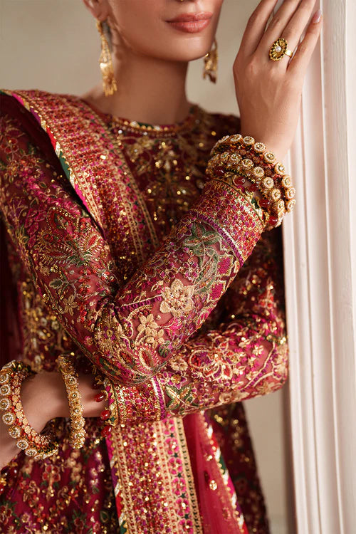 Baroque Unstitched Embroidered Chiffon Silk Collection UF-4370