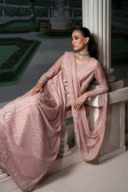 Modern Heirloom by Emaan Adeel | Unstitched Emb Chiffon Formal'26 (ANTIQUE BLUSH)