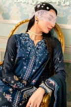 Luxe by Qalamkar | Unstitched Embroidered Silk Formal Collection - 2026 (NERINA)