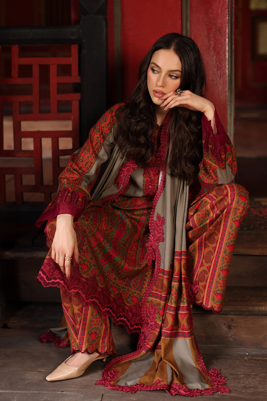 Combination by Charizma | Unstitched Embroidered Linen Collection - 2026 (CCW7-04)