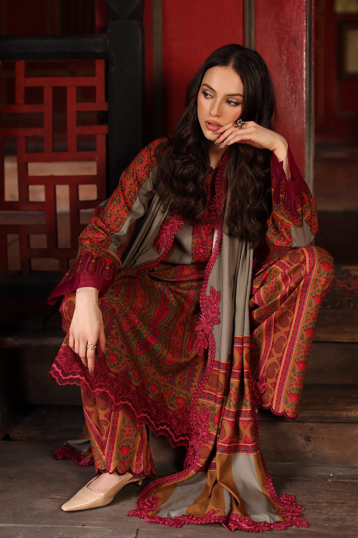 Combination by Charizma | Unstitched Embroidered Linen Collection - 2026 (CCW7-04)