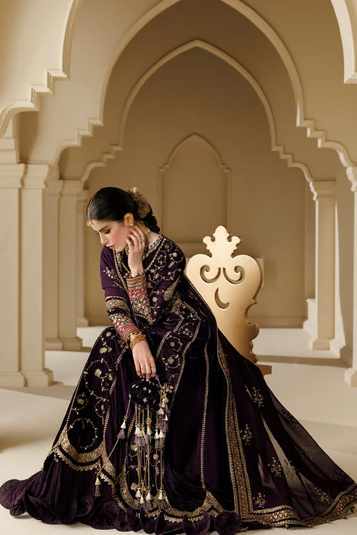 Chandni by Jazmin | Unstitched Embroidered Velvet Formal Collection - 2026 (D-03)