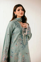 Florent Unstitched Embroidered Luxe Silk Formal Collecttion - 2026 (EMERAUDE)