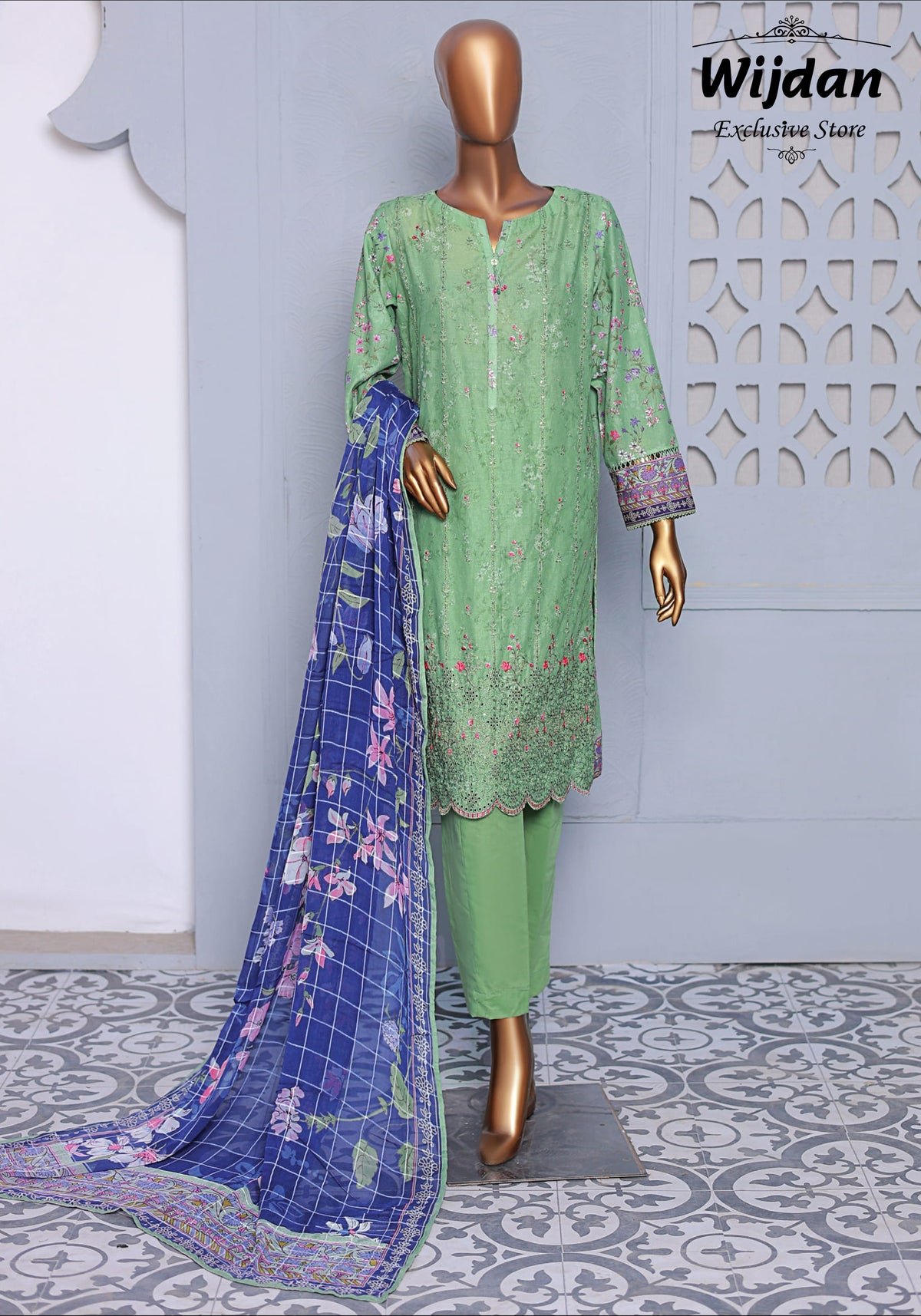 HZ Anmol Chikankari Embroidered Collection'25 ACE-954