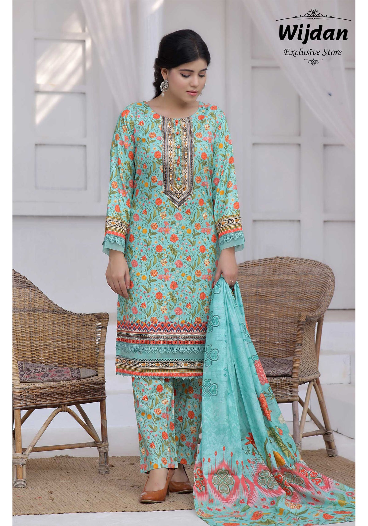 Designer Lawn 3PC Printed Collection D-59