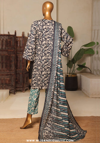 Bin Saeed Stitched Exclusive Printed 3PC Lawn Collection'25 Vol-11 D-05