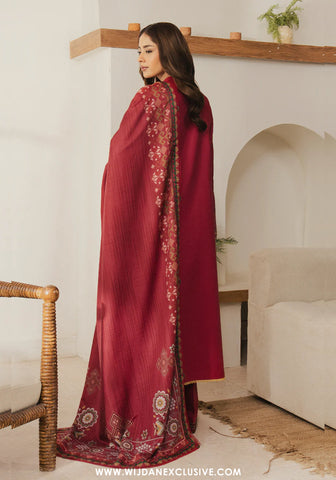 Serán Unstitched Embroidered Winter Collection - 2025 (CERISSE)