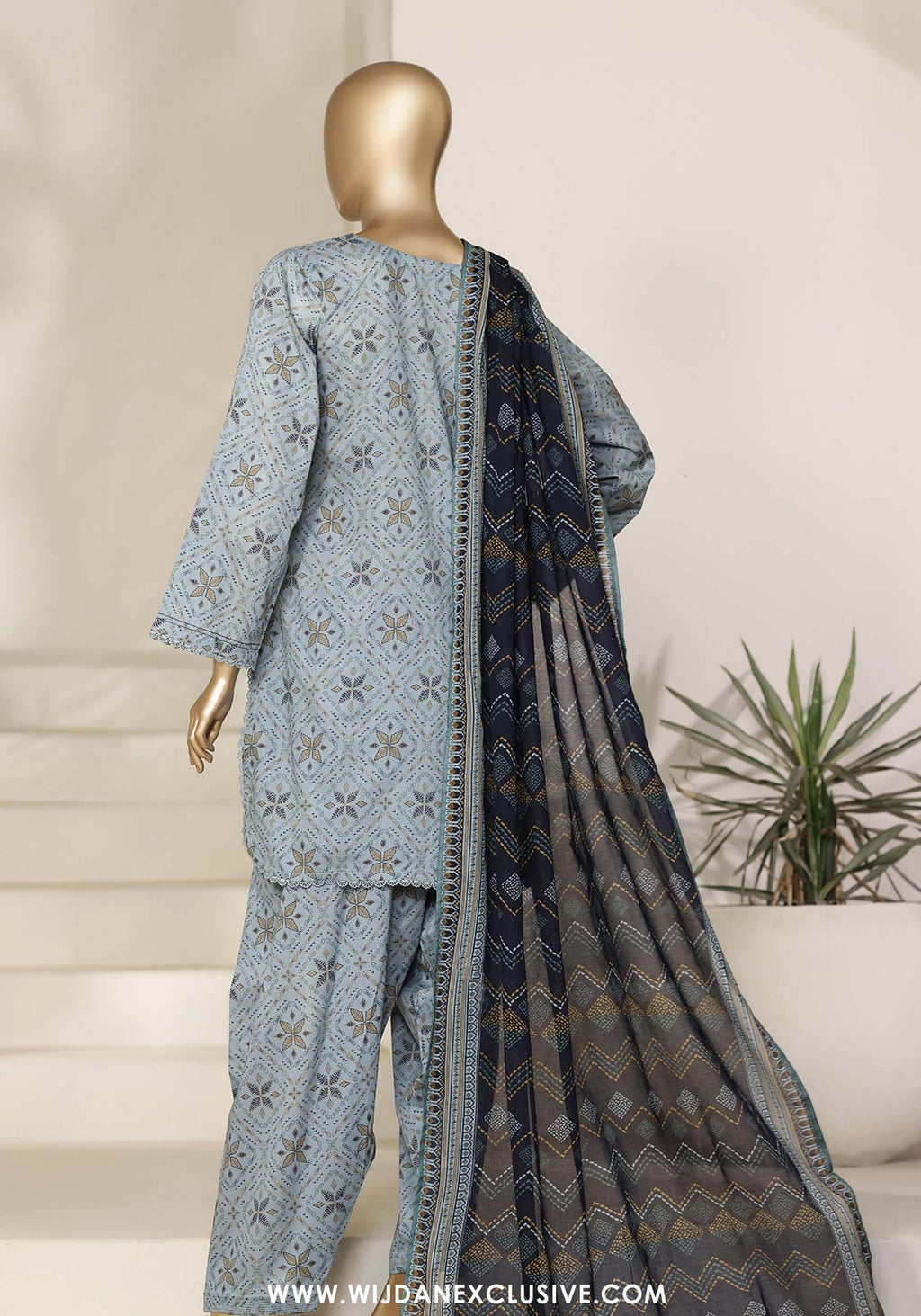 Sadabahar Stitched Printed With Shalwar Collection - 2026 (D-05)