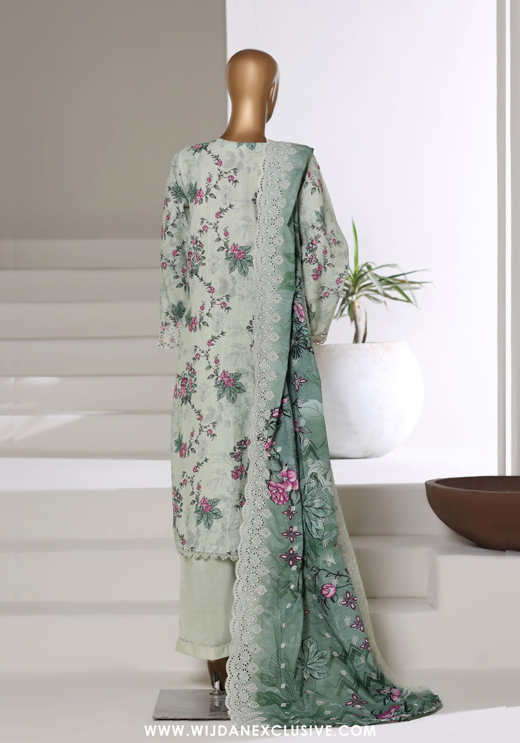 Sadabahar Stitched Laser Fusion Chikankari Khaddar Collection - 2025 (PISTA)