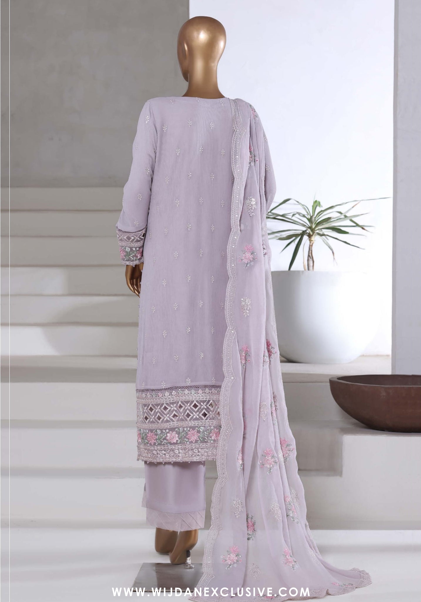 Afsanay by Sadabahar | Stitched Luxury Chiffon Vol-14 Collection - 2025 (GREY)