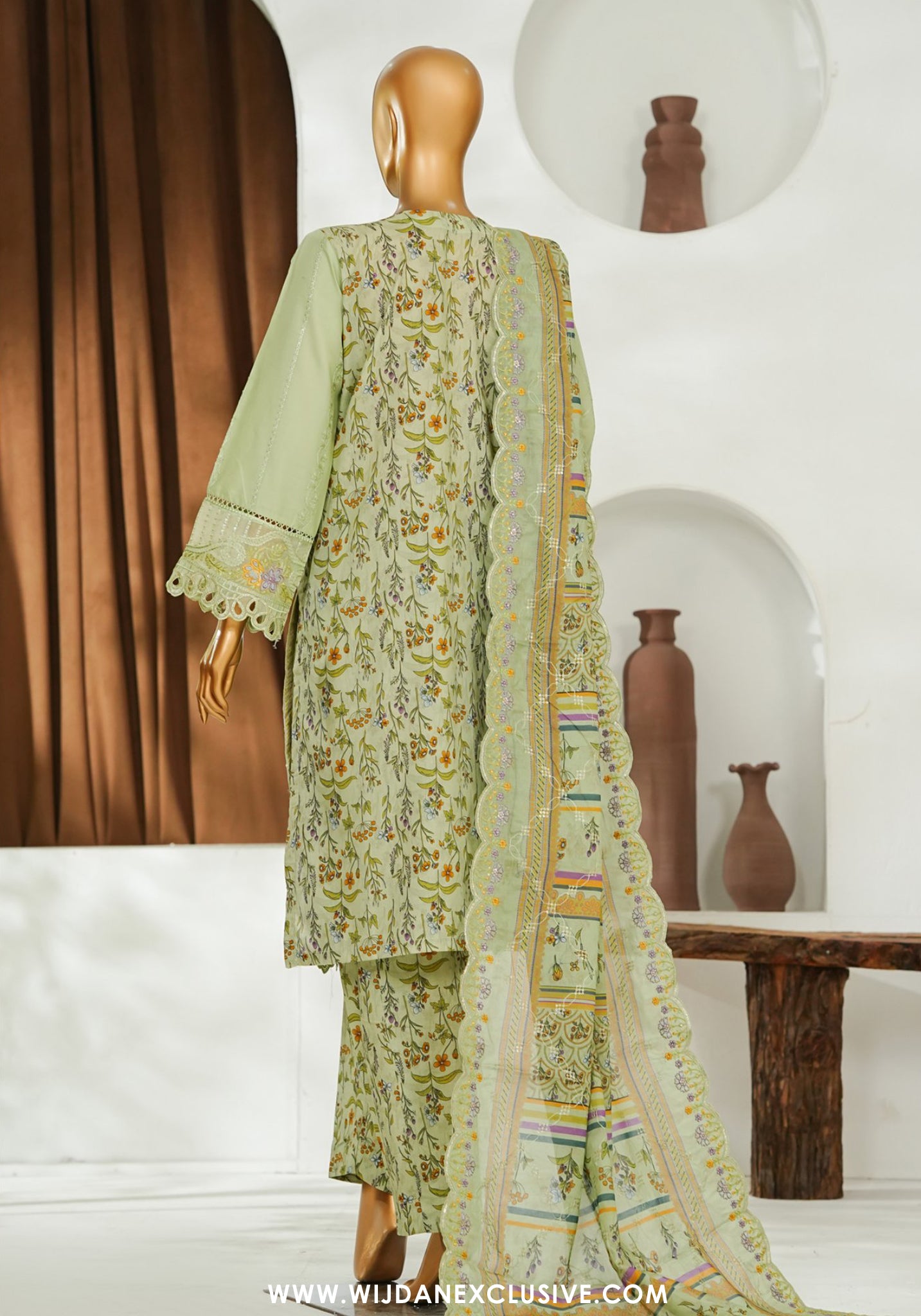 Bin Saeed Stitched Luxury Embroidered 3pc Vol-II Collection - 2026 (D-05)