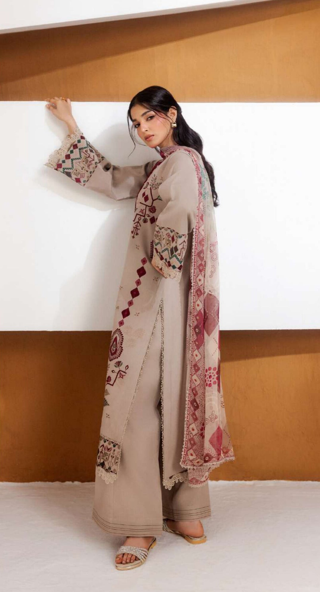 Zync by Florent | Unstitched Intermix Embroidered Viscose Collection'26 (D-05)