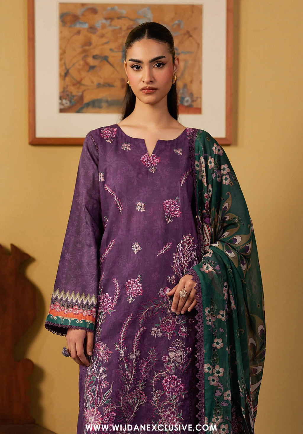 Mashaal by Ramsha | Unstitched Luxury Lawn Vol-16 Collection - 2026 (D-05)
