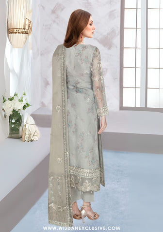 Ramsha Unstitched Embroidered Organza Collection - 2025 WD-421