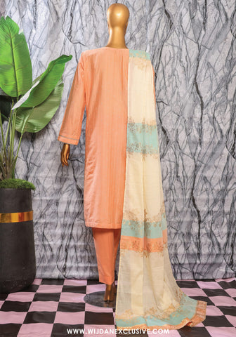 HZ Turkish Unstitched Jacquard Embroidered Vol-II Collection - 2025 TJE-102-B